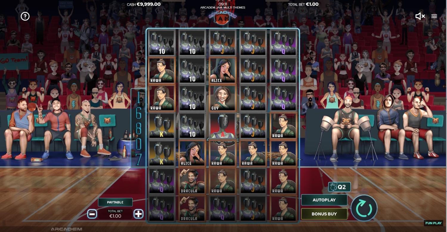 Arcadem Jam: Multi Themes Slot Gameplay