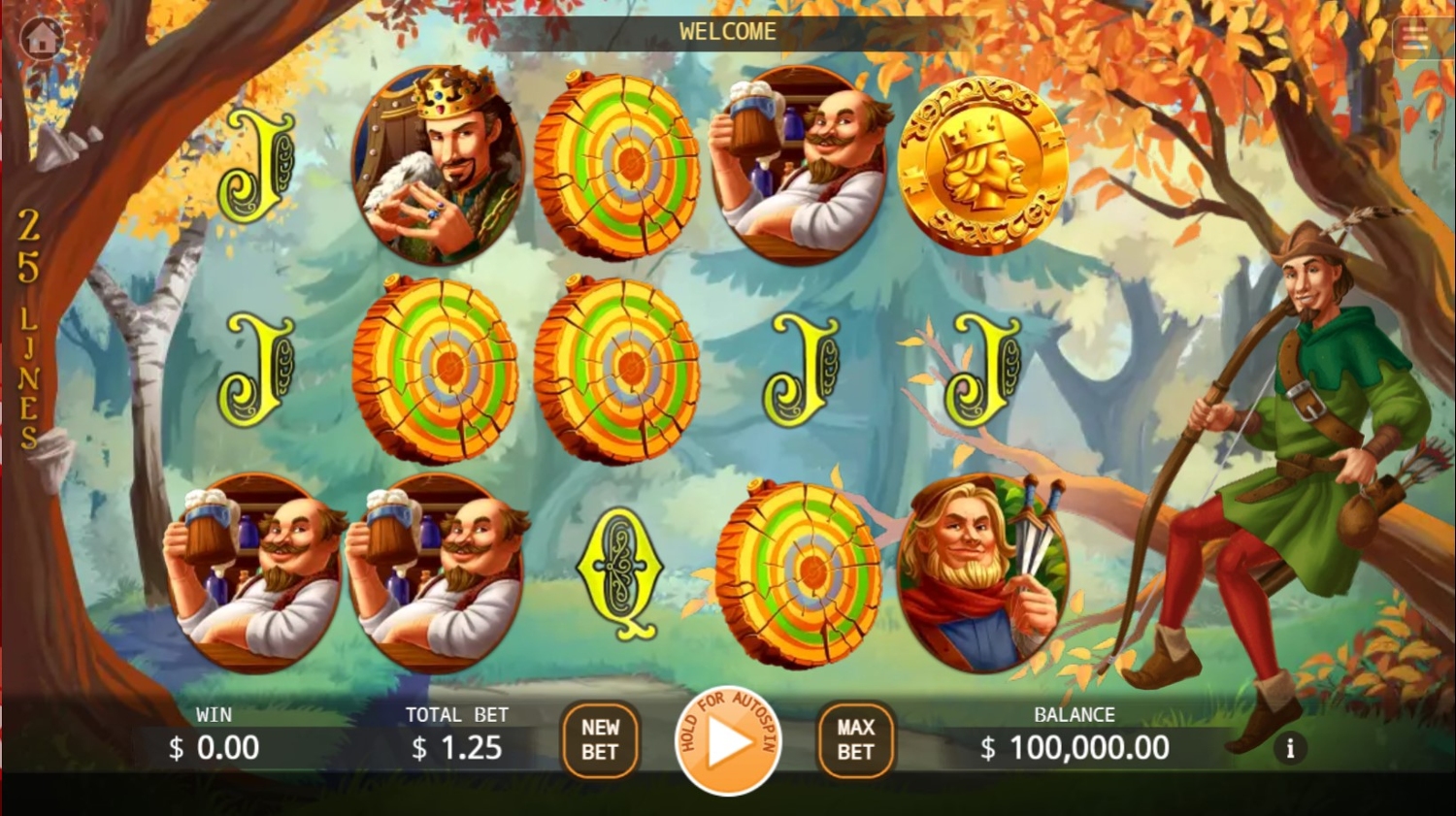 Archer Robin Hood Slot Gameplay