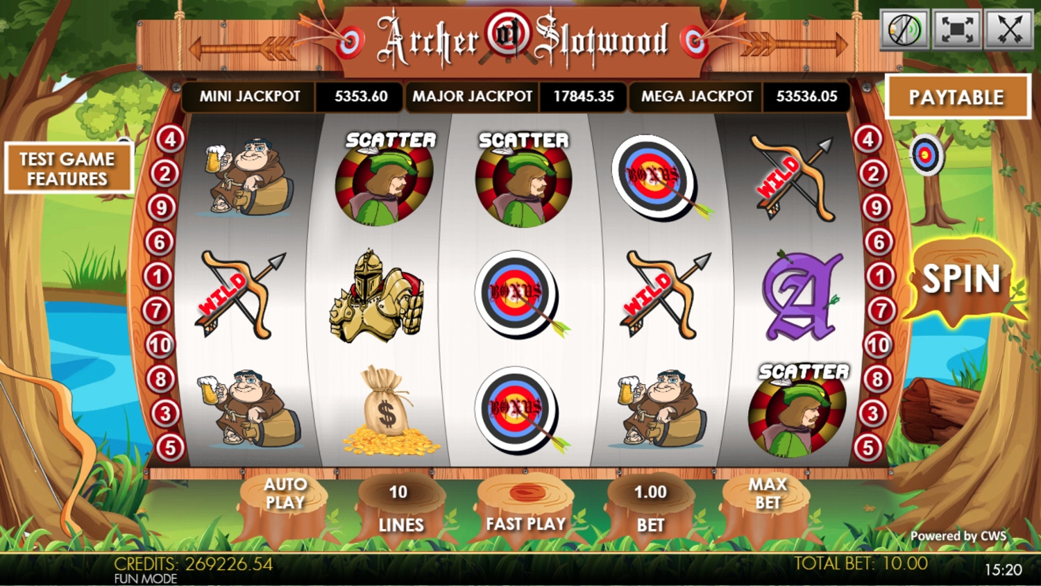 Archer of SlotWood Slot Gameplay