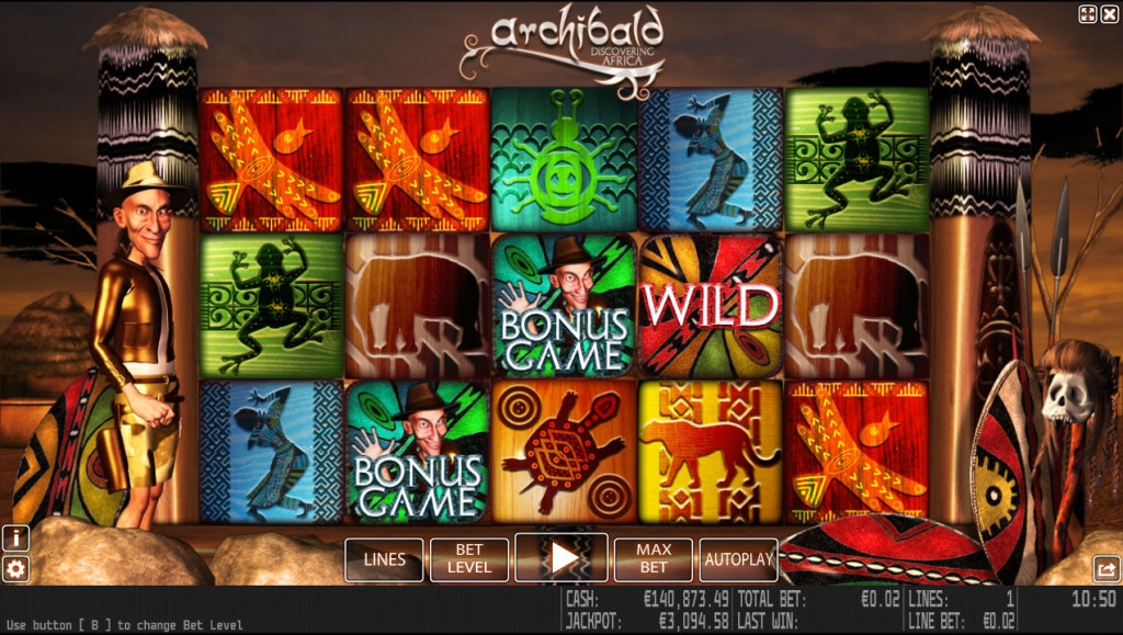 Archibald Discovering Africa Slot Gameplay