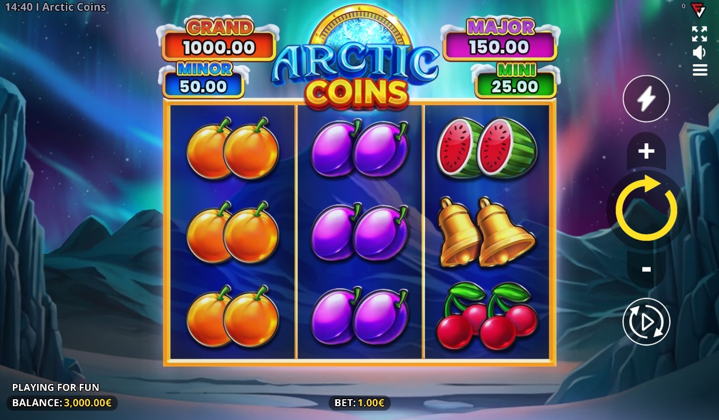 Arctic Coins: Running Wins Slot Gameplay