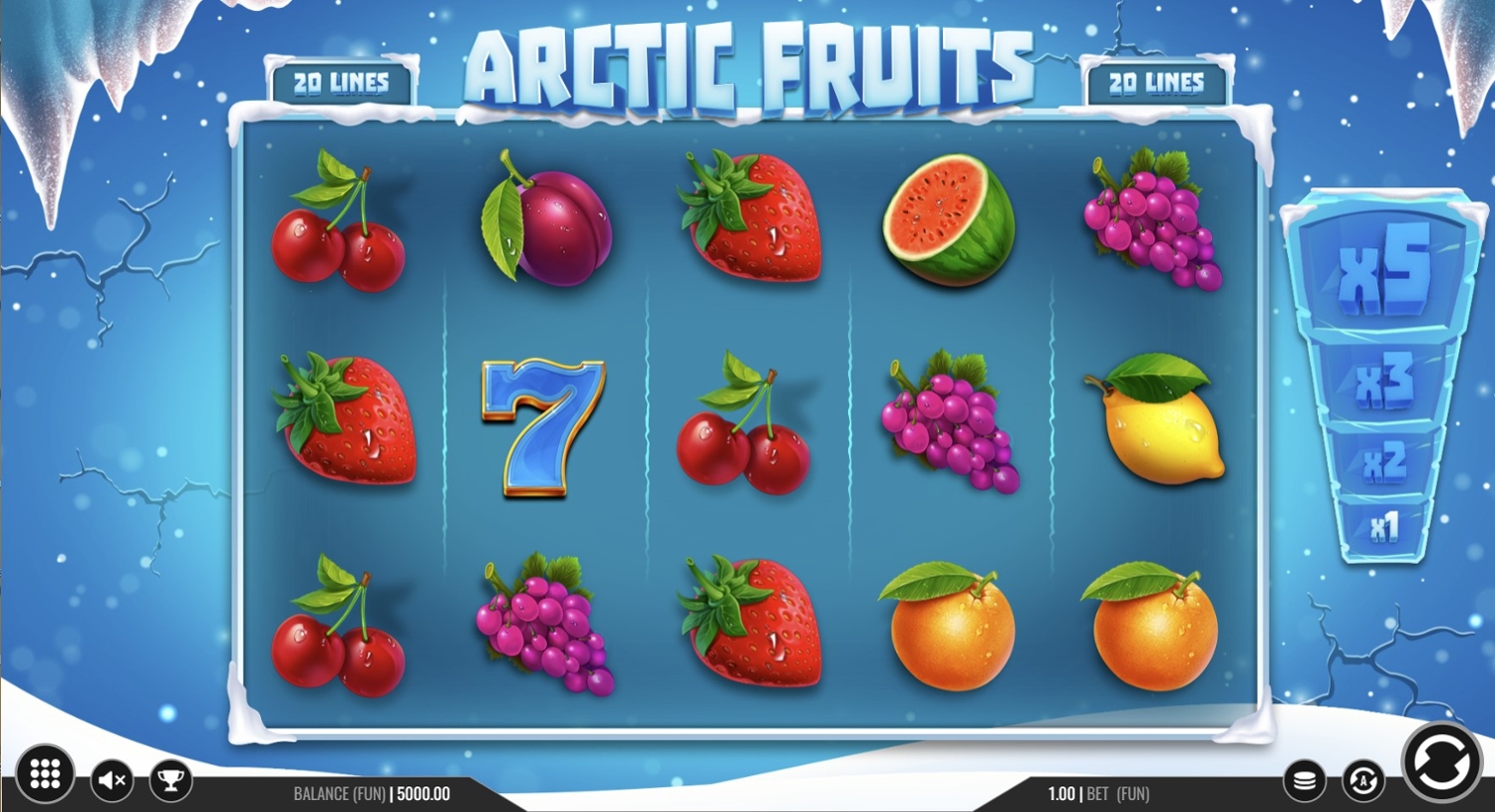 Arctic Fruits Slot Gameplay