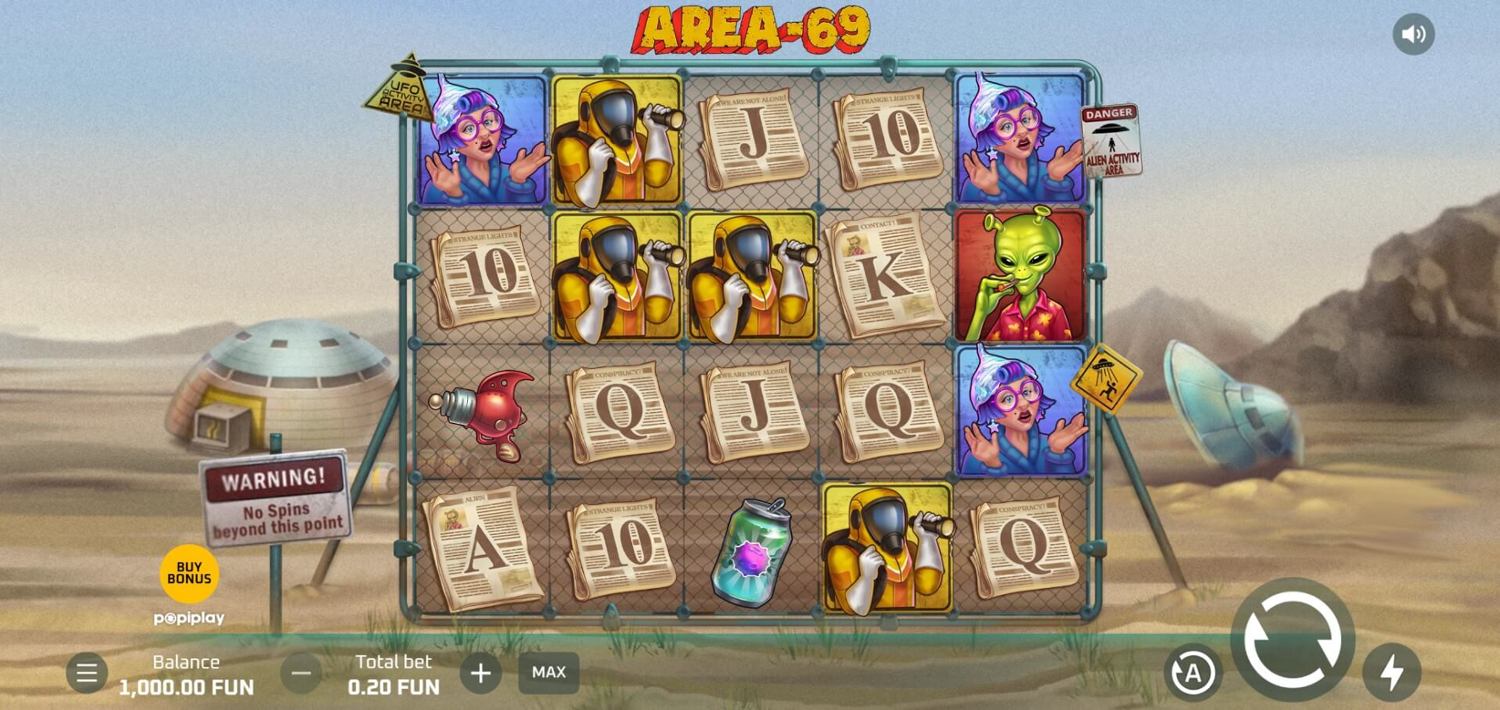Area 69 Slot Gameplay