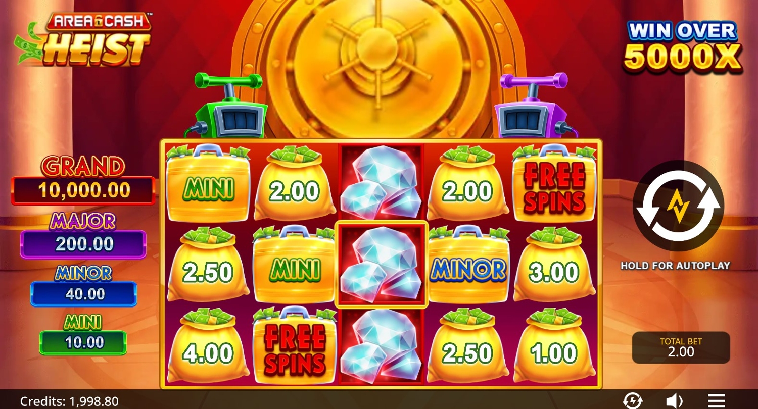 Area Cash Heist Slot Gameplay