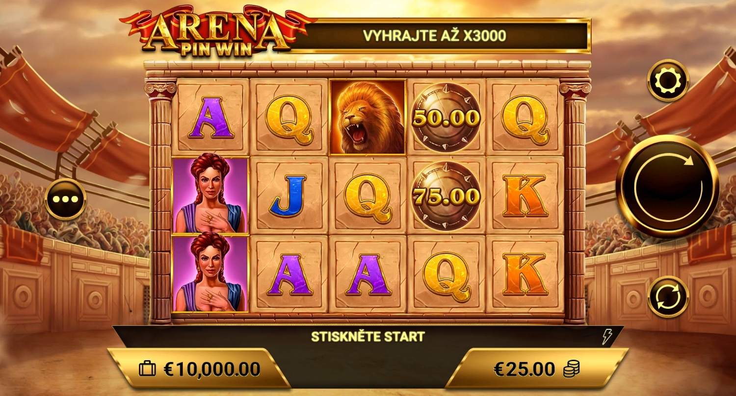 Arena Pin Win Slot Gameplay