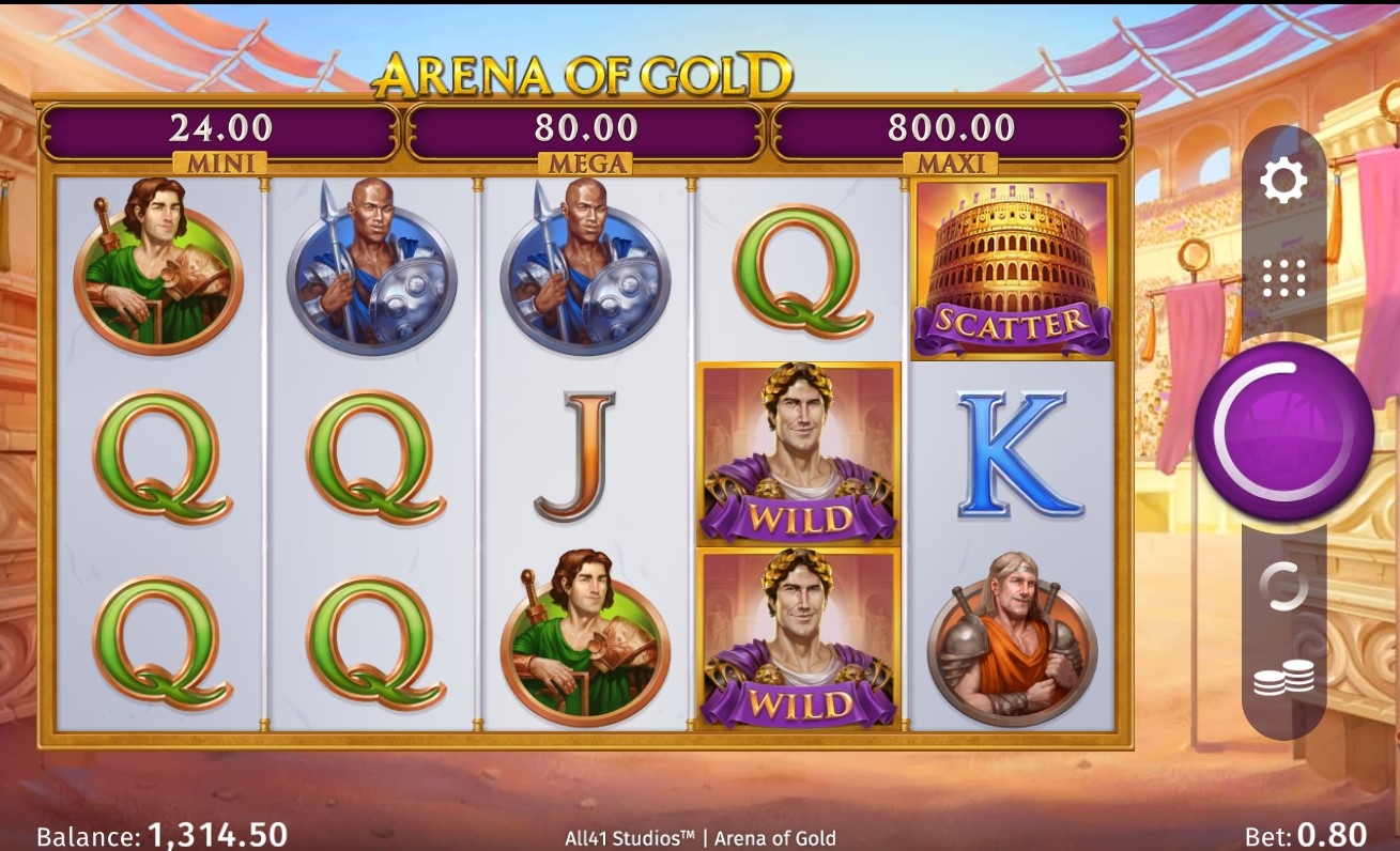 Arena of Gold Slot Gameplay