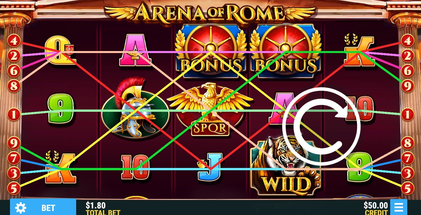 Arena of Rome Slot Gameplay