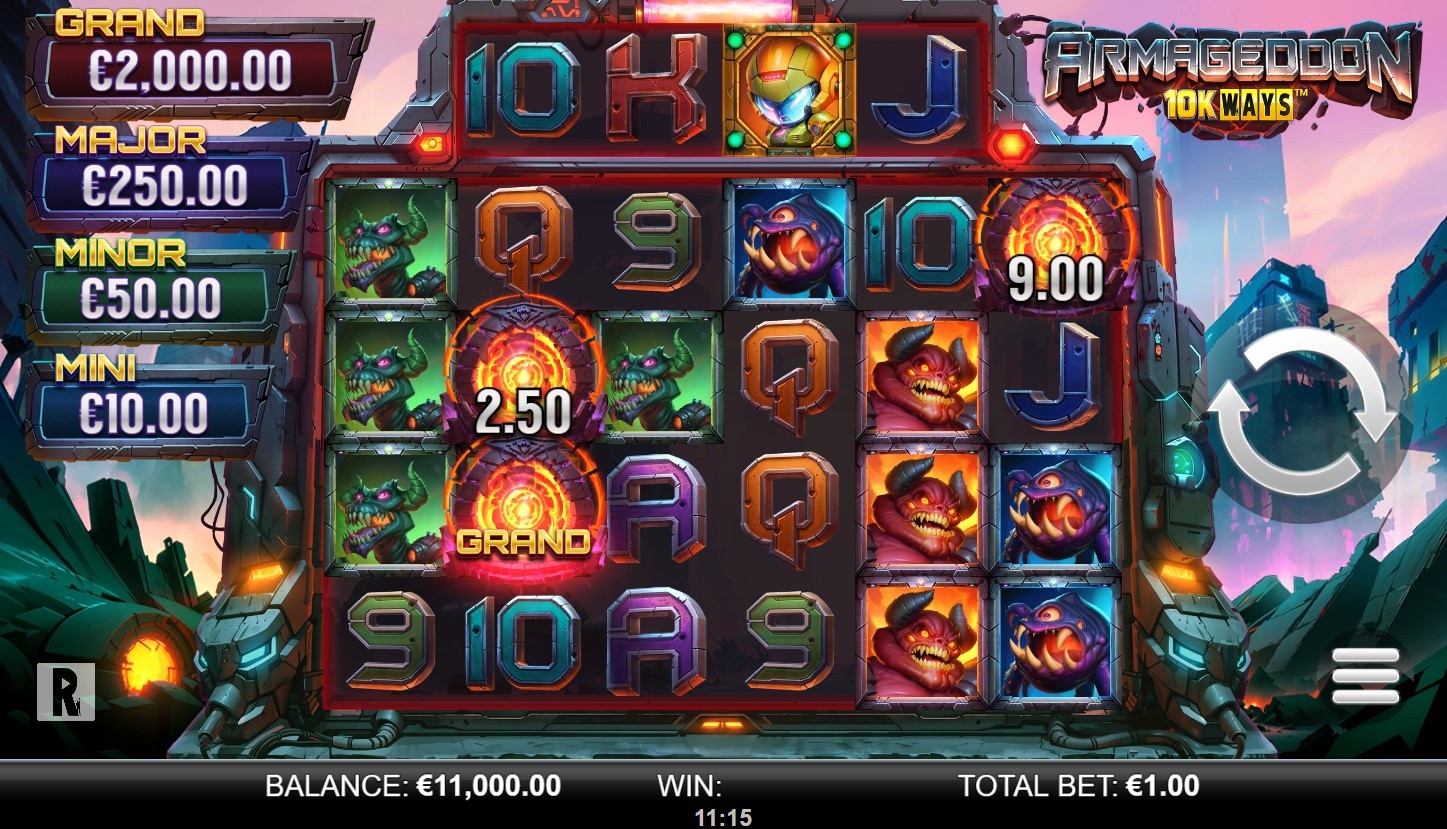 Armageddon 10k Ways Slot Gameplay