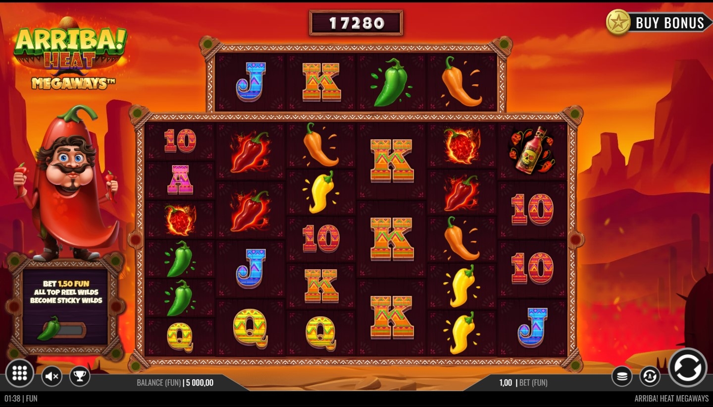 Arriba Heat Megaways Slot Gameplay