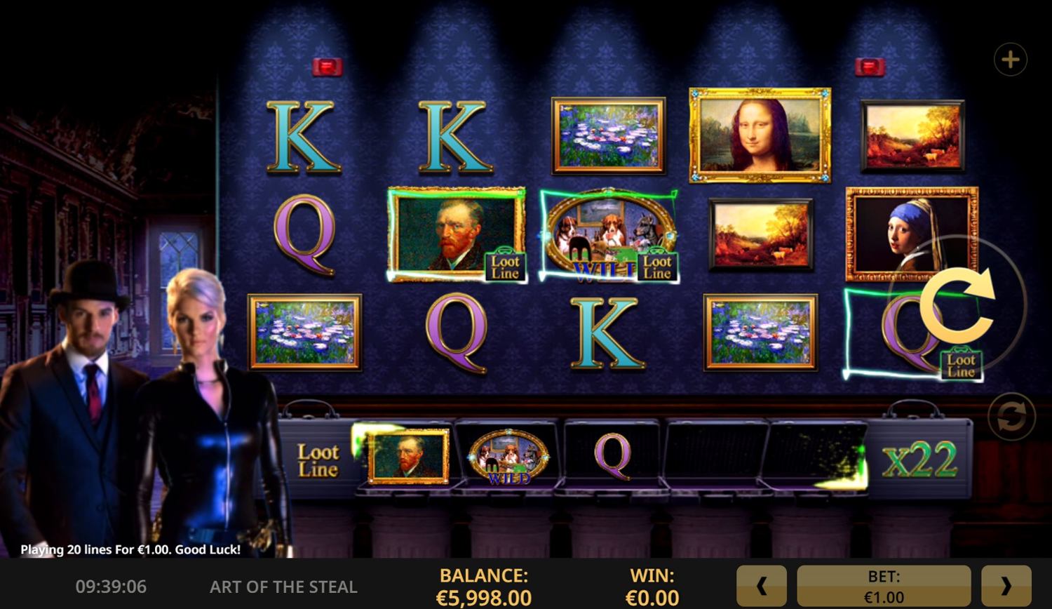 Art Of The Steal Slot Gameplay