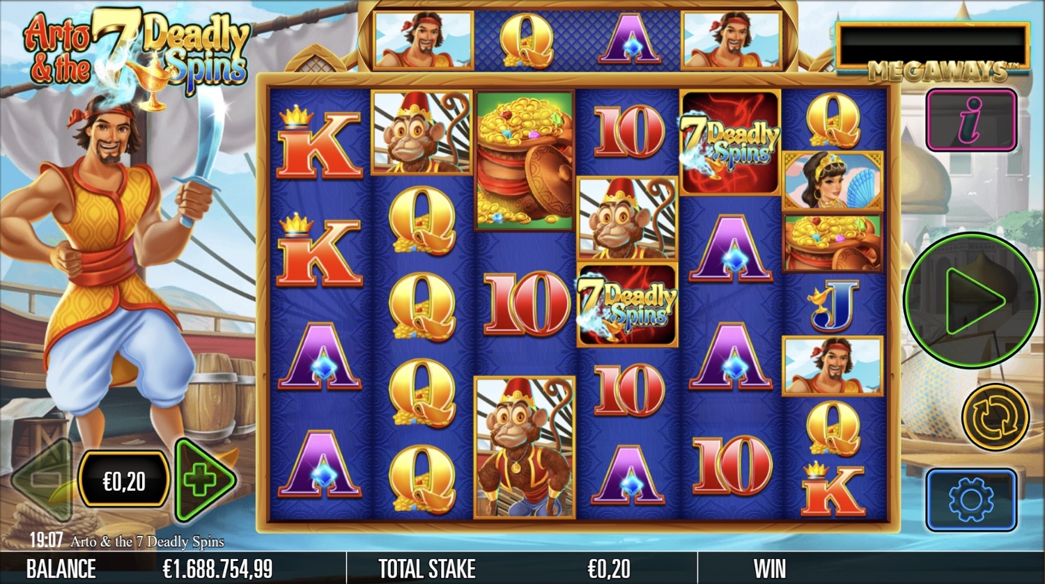 Arto & The 7 Deadly Spins Slot Gameplay