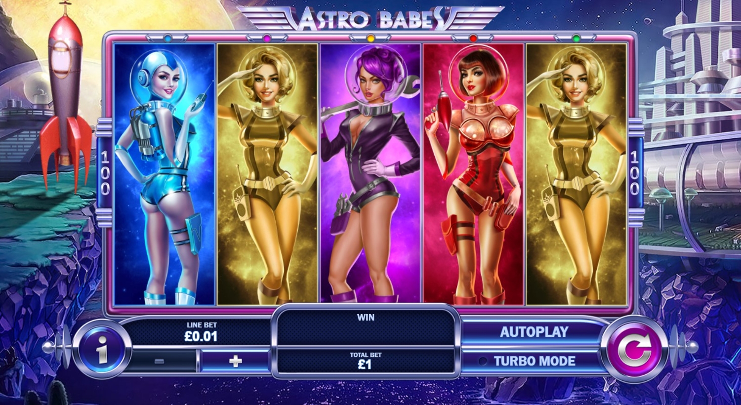 Astro Babes Slot Gameplay