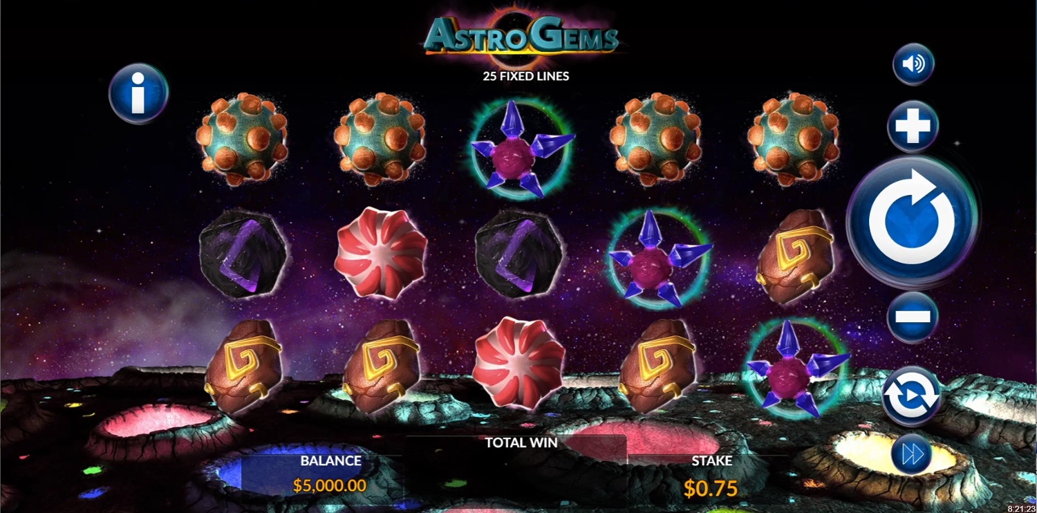 Astro Gems Slot Gameplay
