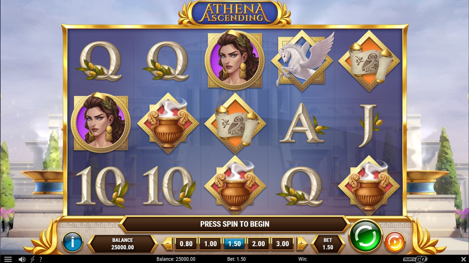 Athena Asending Slot Gameplay