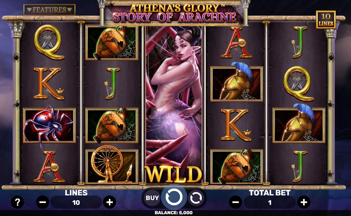 Athena's Glory - Story of Arachne Slot Gameplay