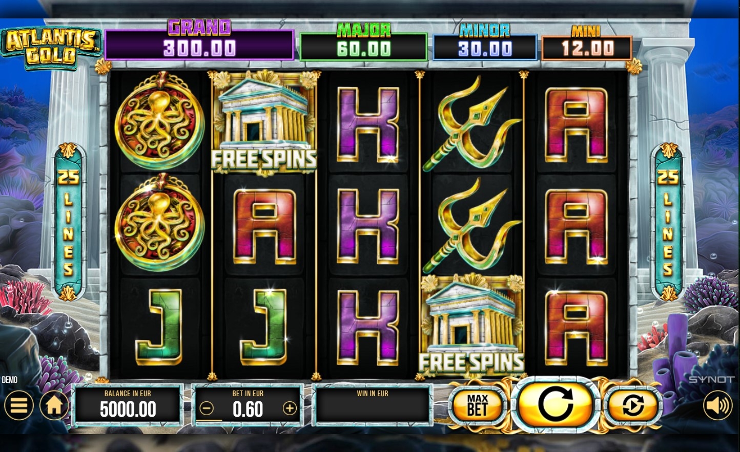 Atlantis Gold Slot Gameplay