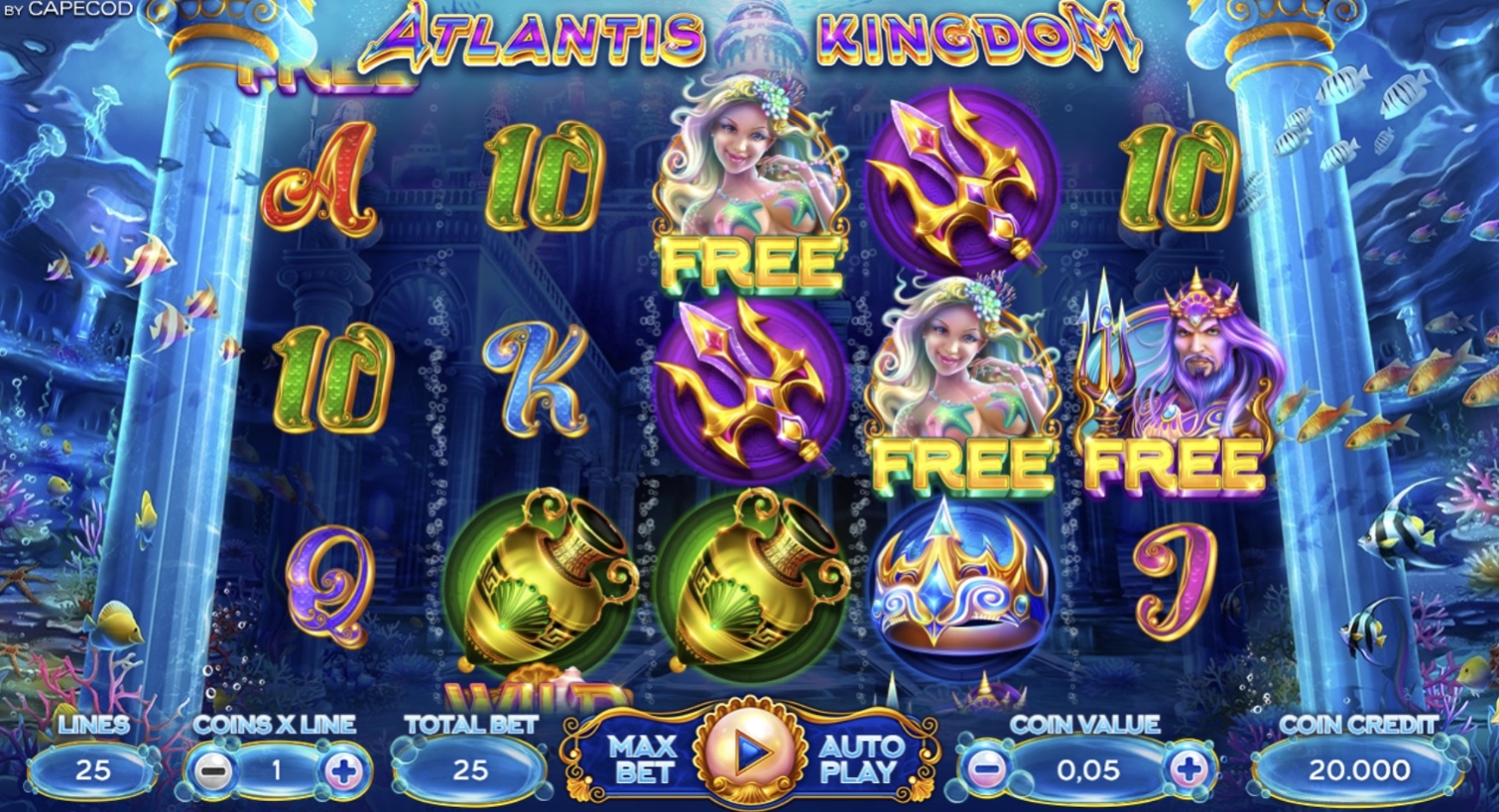 Atlantis Kingdom Slot Gameplay