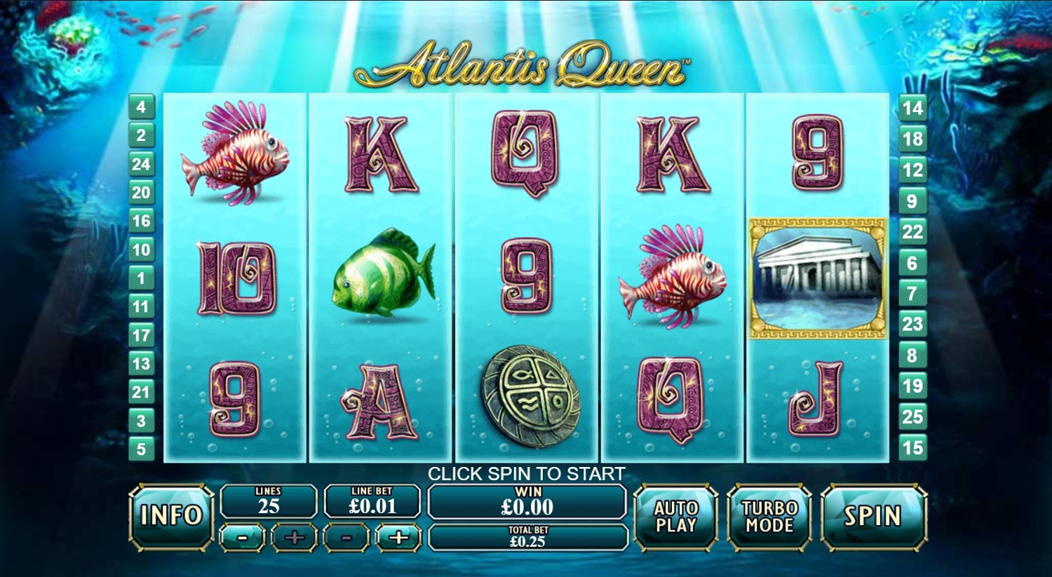 Atlantis Queen Slot Gameplay