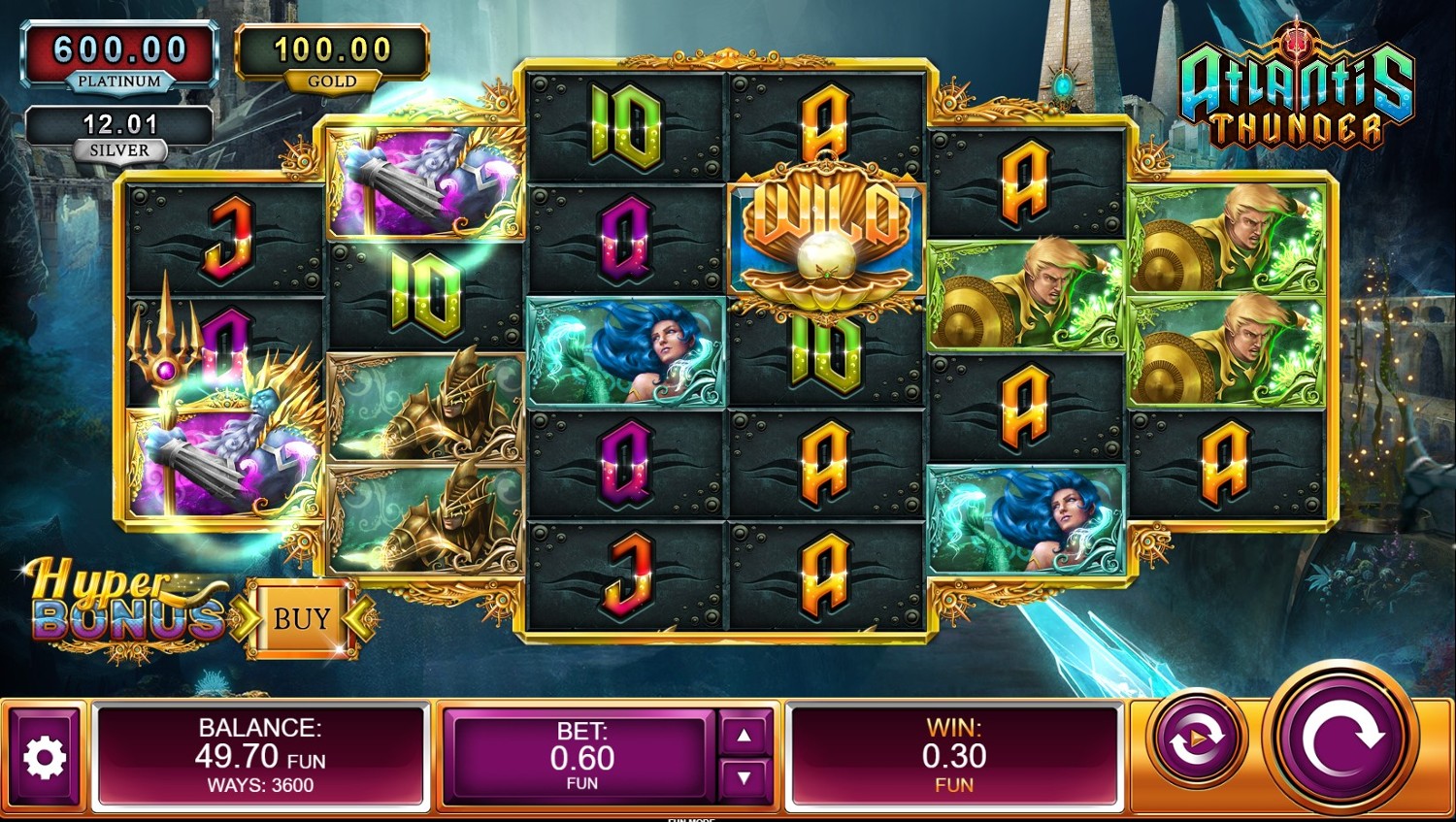 Atlantis Thunder Slot Gameplay