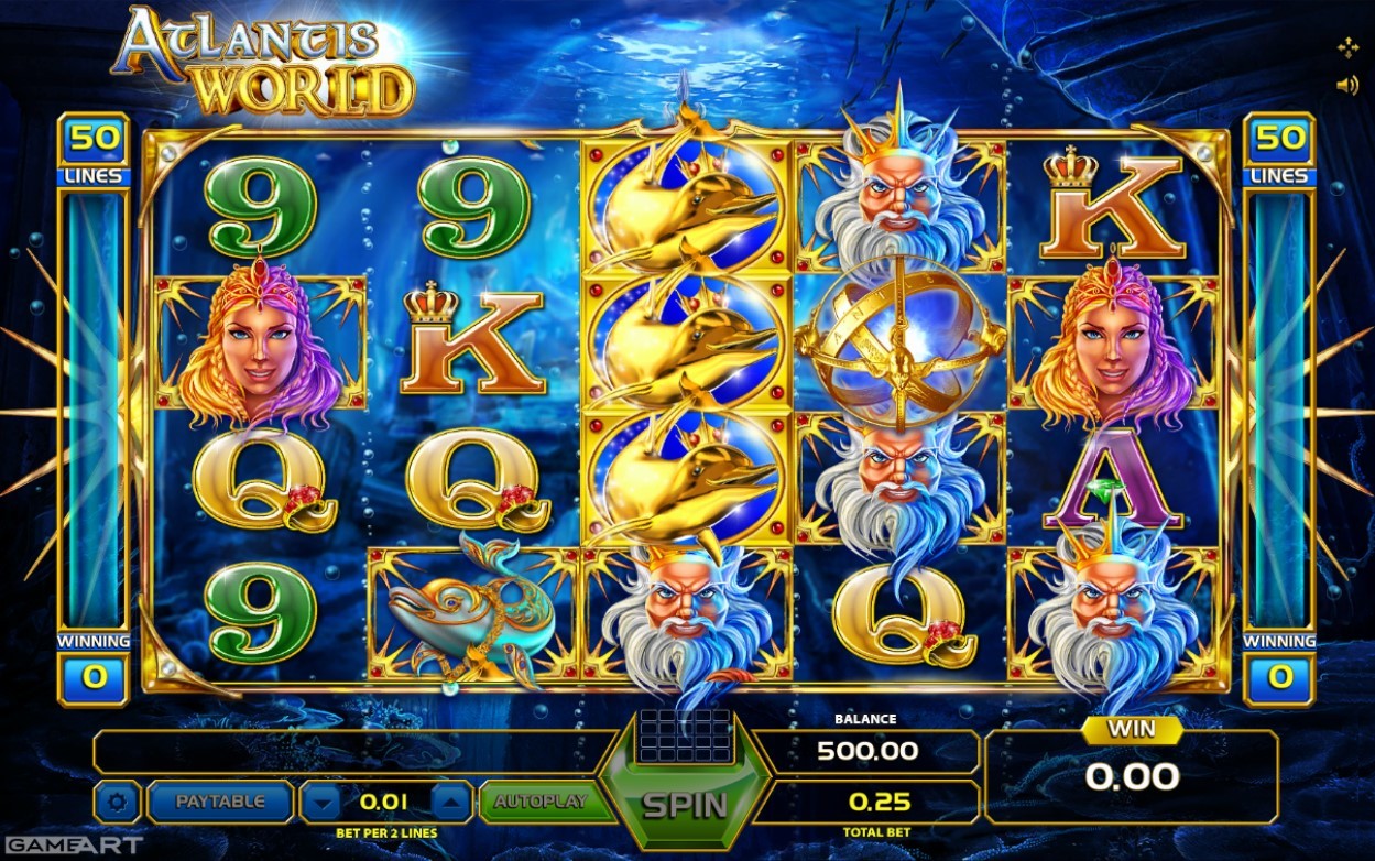 Atlantis World Slot Gameplay