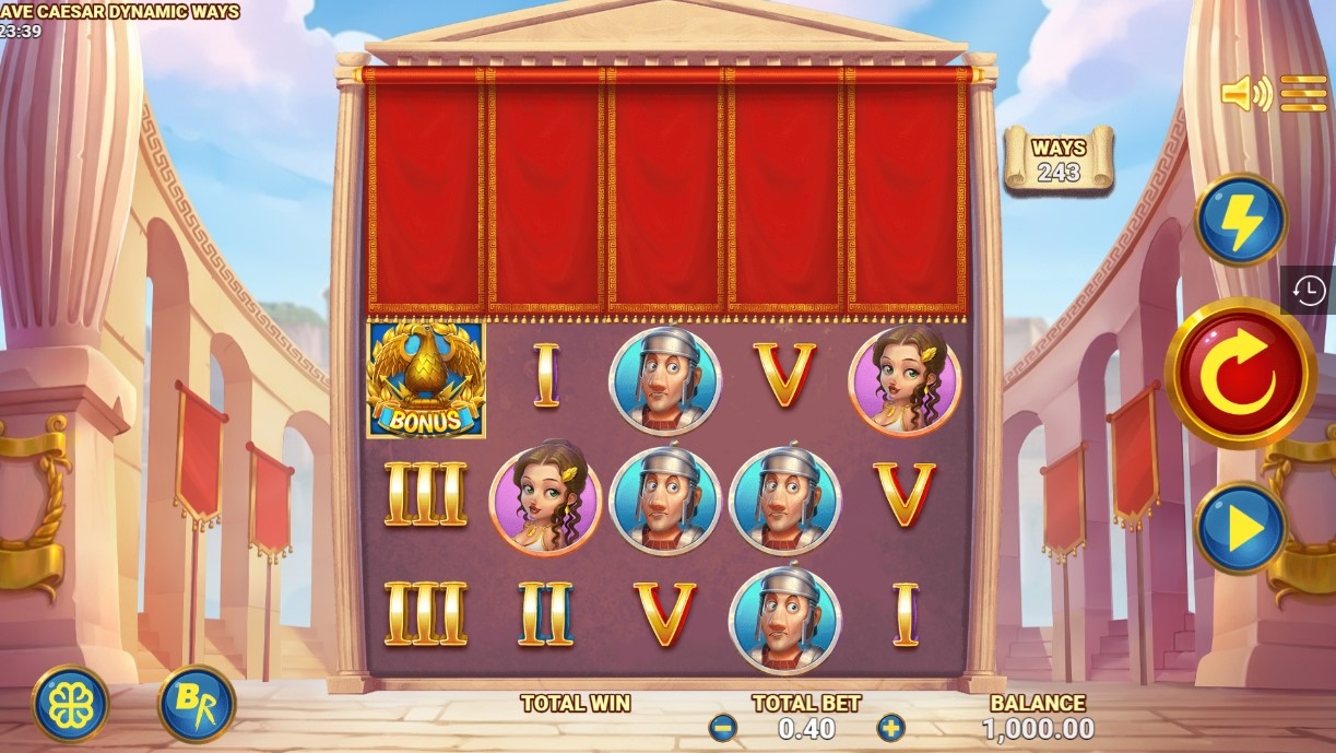 Ave Caesar (RAW iGaming) Slot Gameplay