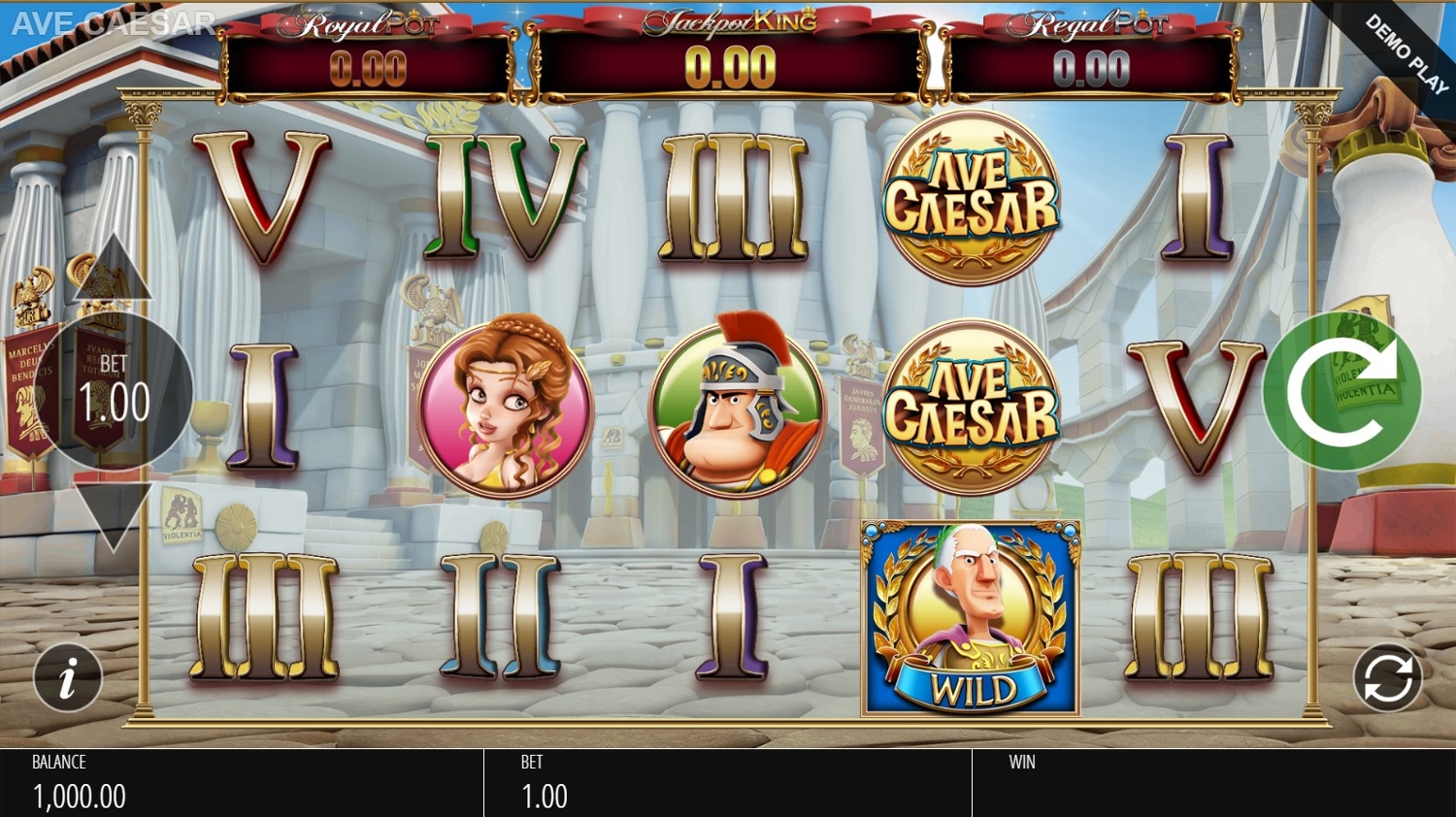 Ave Caesar Slot Gameplay