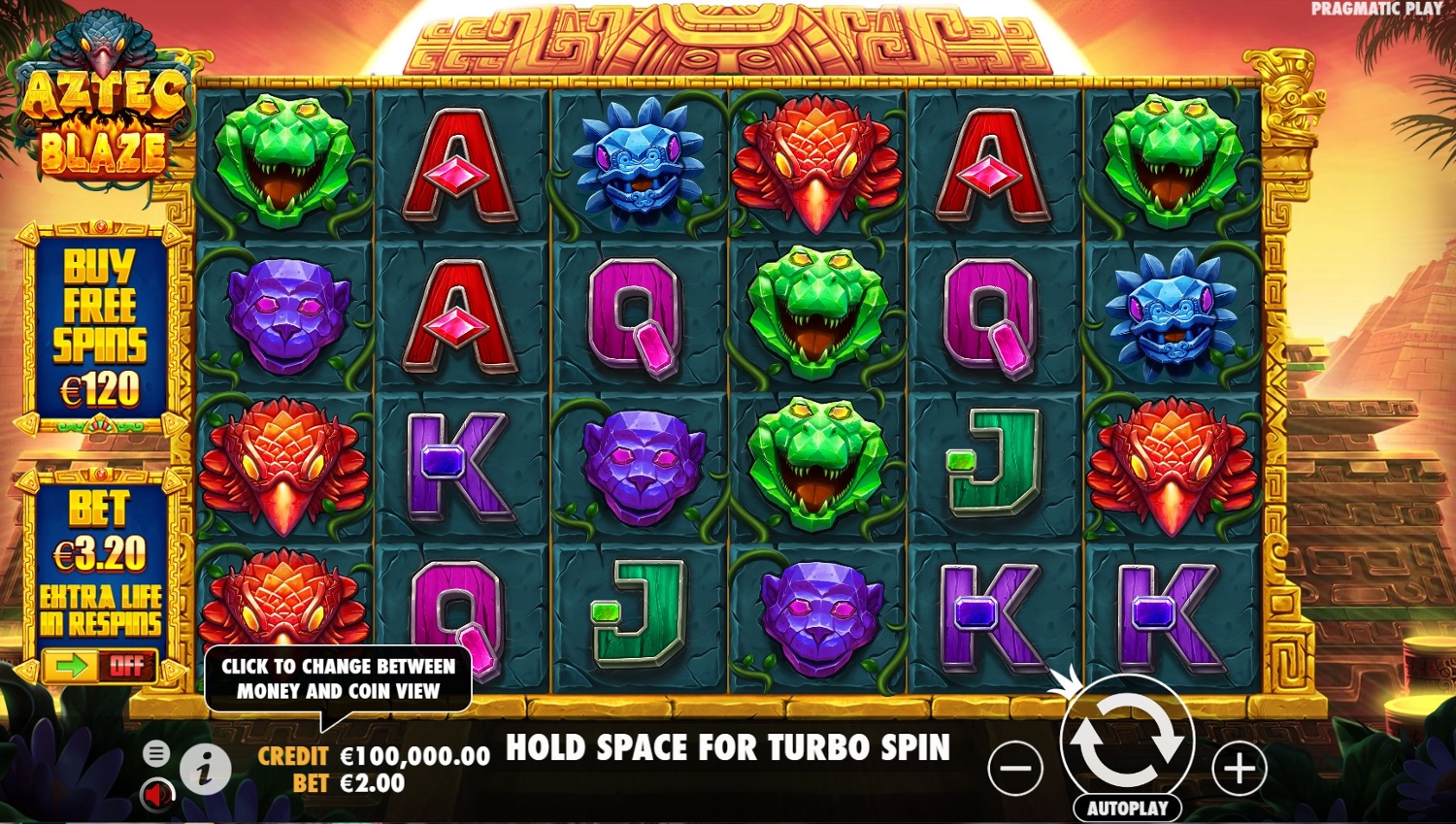 Aztec Blaze Slot Gameplay