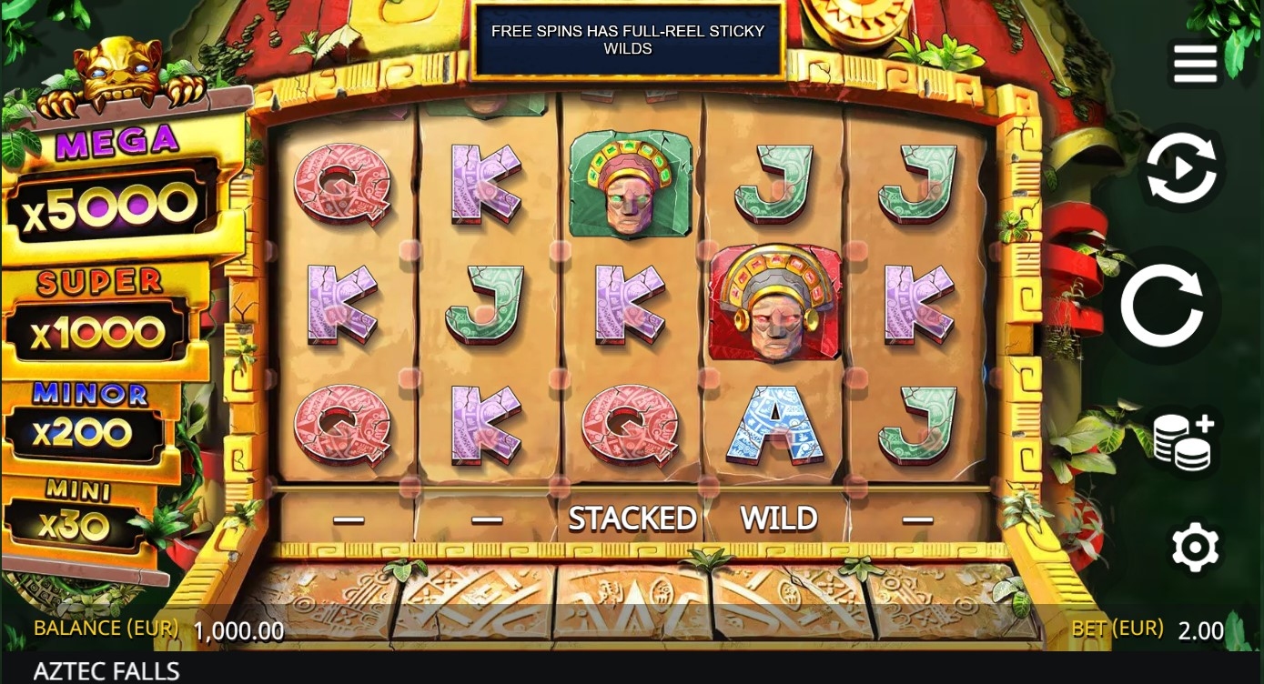 Aztec Falls Slot Gameplay