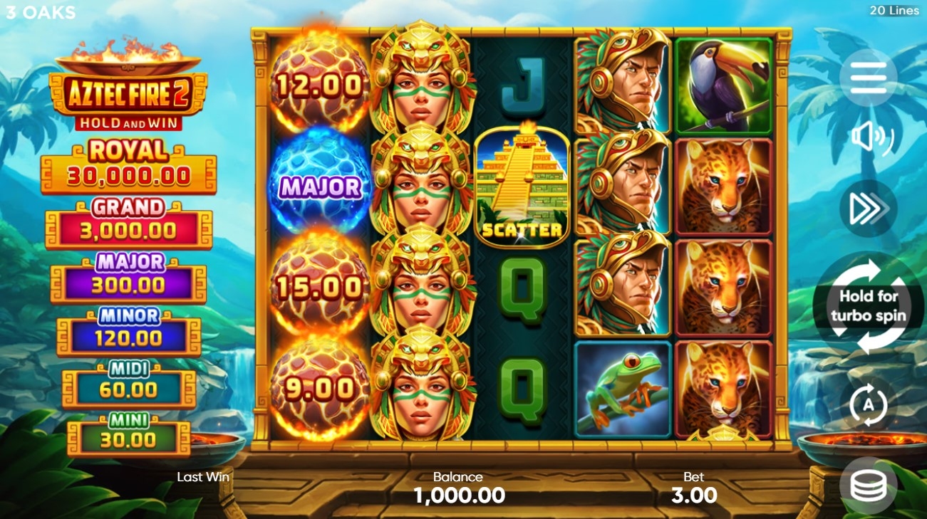 Aztec Fire 2 Slot Gameplay