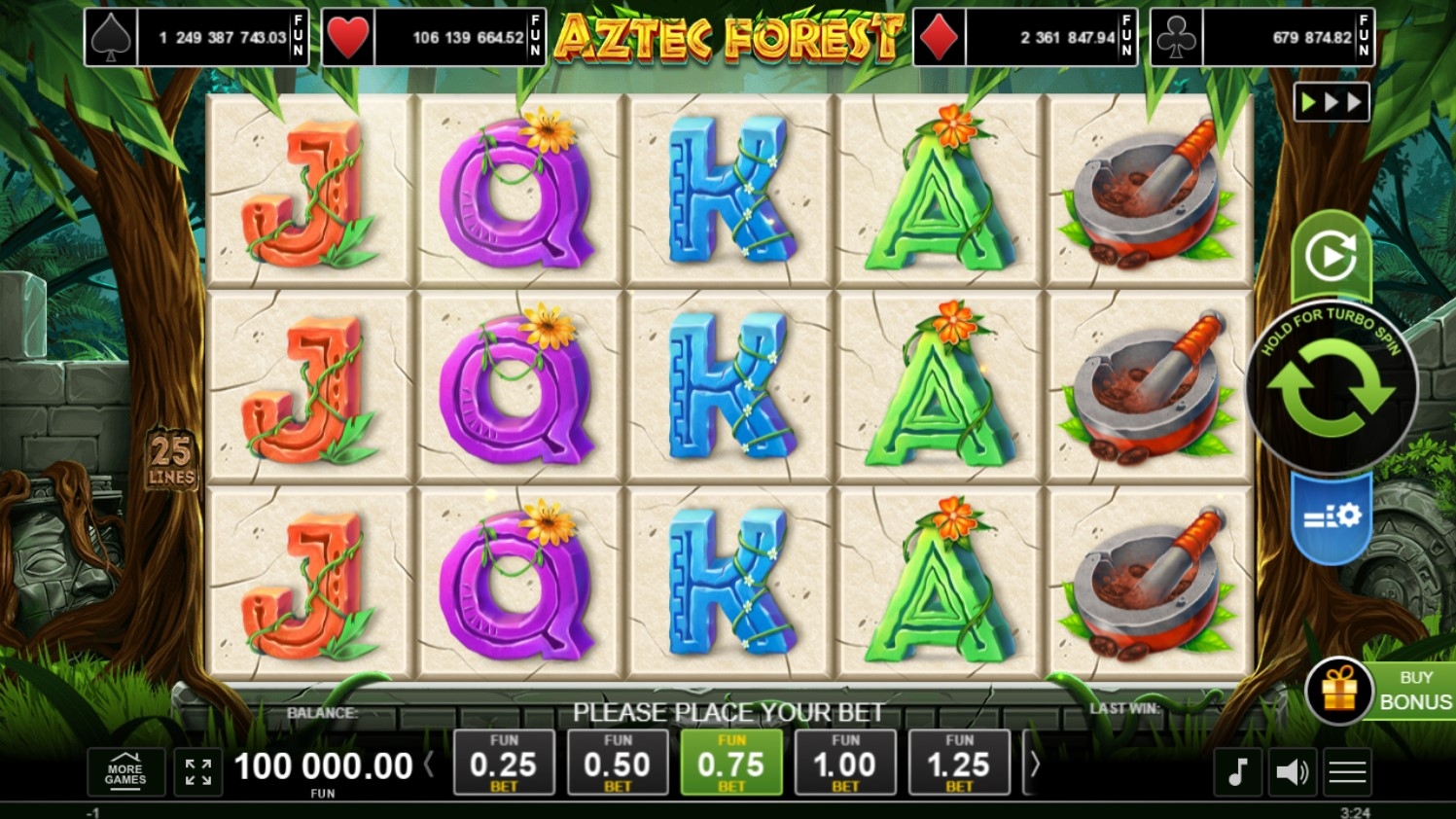 Aztec Forest Slot Gameplay