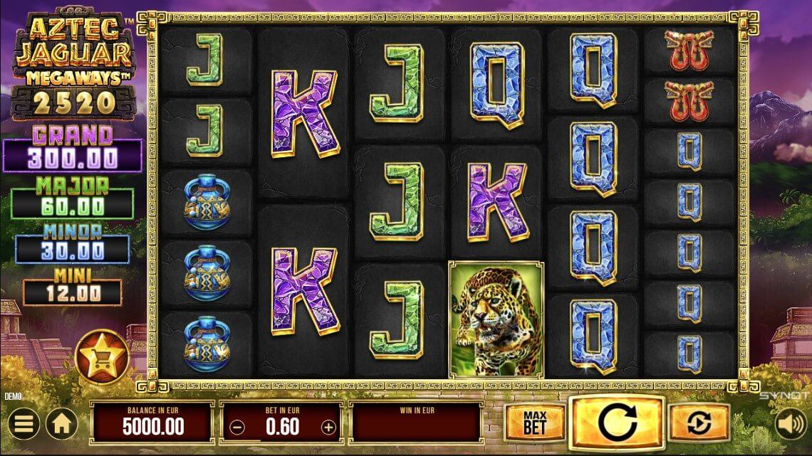 Aztec Jaguar Megaways Slot Gameplay