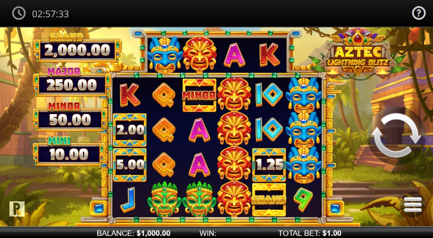 Aztec Lightning Blitz Slot Gameplay