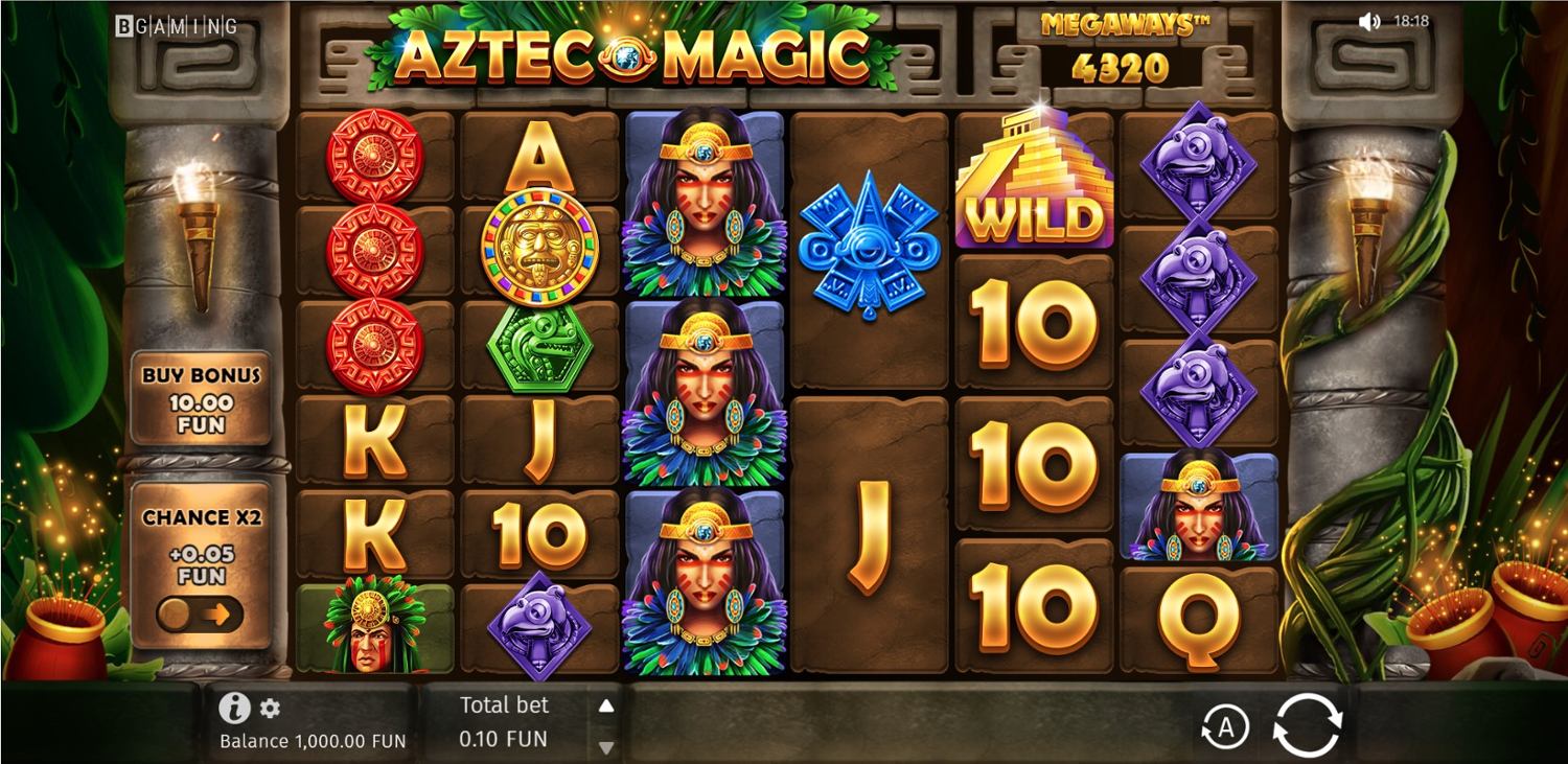 Aztec Magic Megaways Slot Gameplay