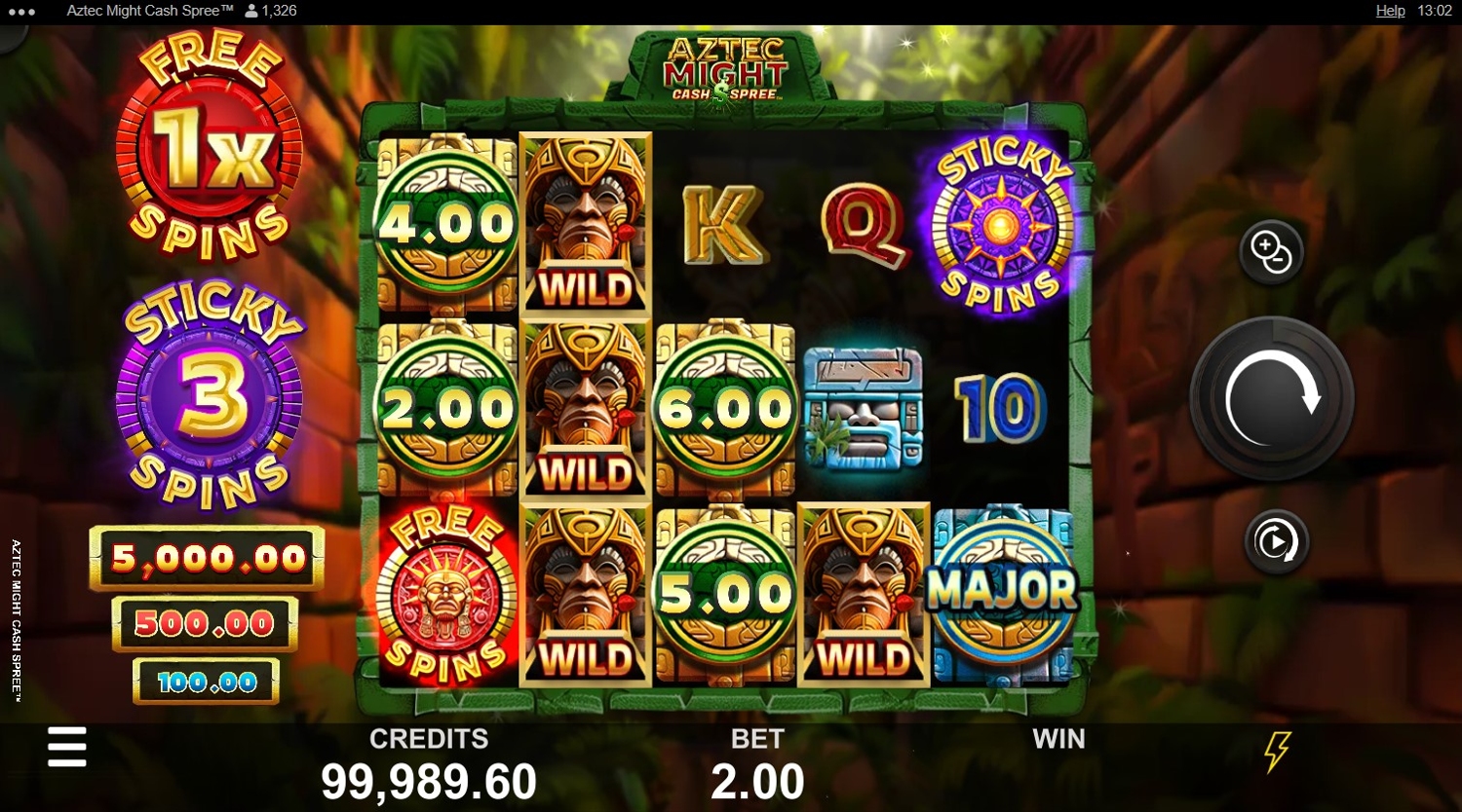 Aztec Might Cash Spree Slot Gameplay