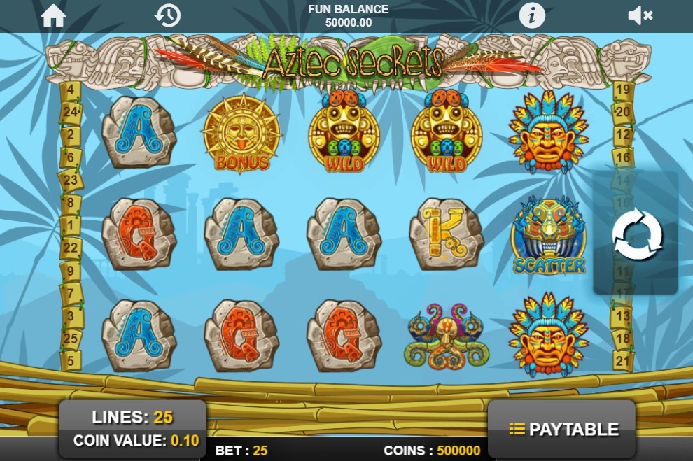 Aztec Secrets Slot Gameplay