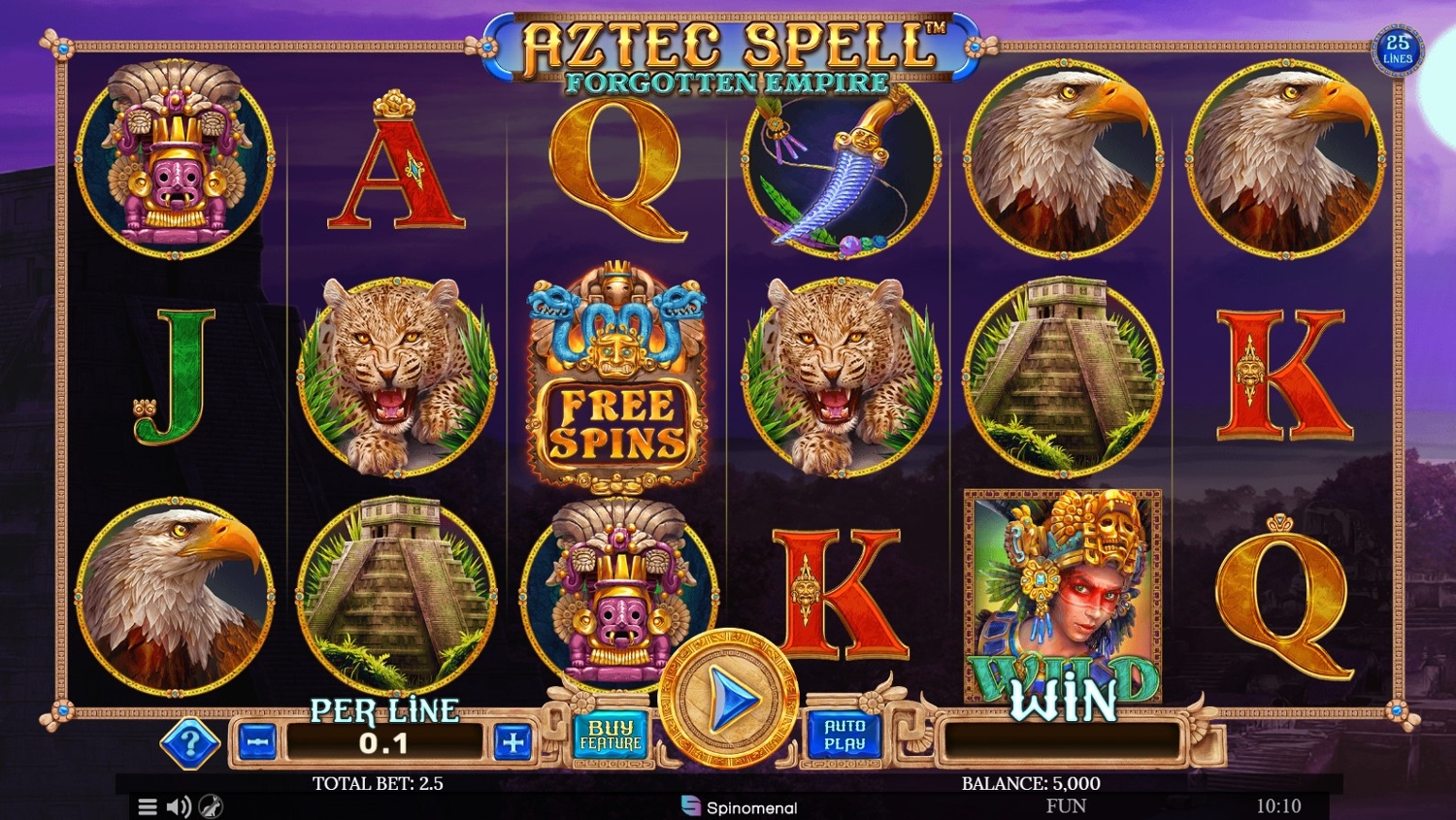 Aztec Spell: Forgotten Empire Slot Gameplay