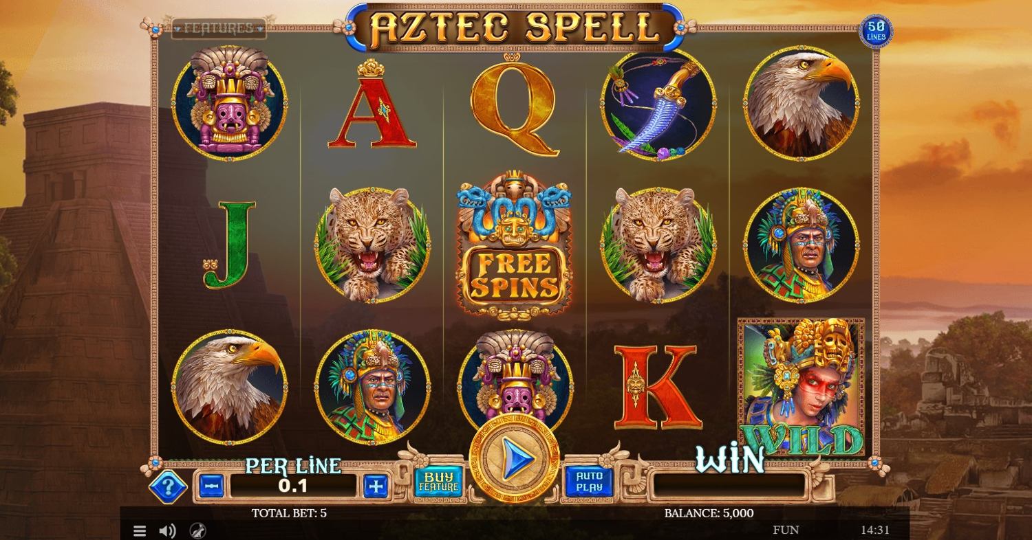 Aztec Spell Slot Gameplay