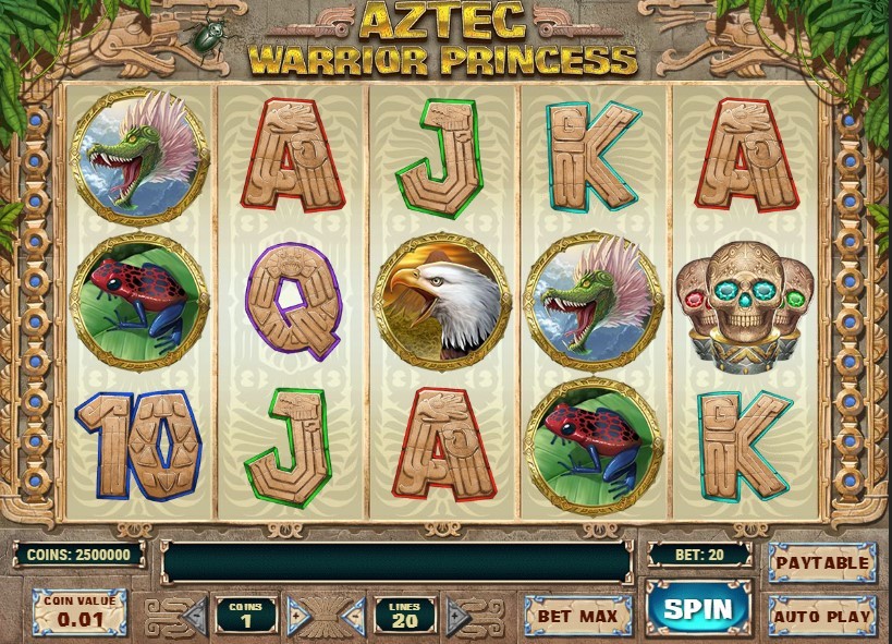 Aztec Warrior Princess Slot Gameplay
