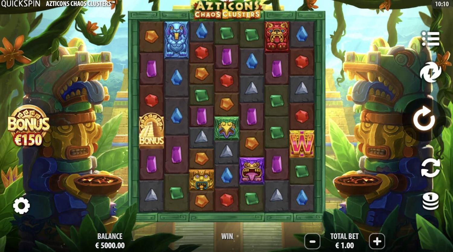 Azticons Chaos Clusters Slot Gameplay
