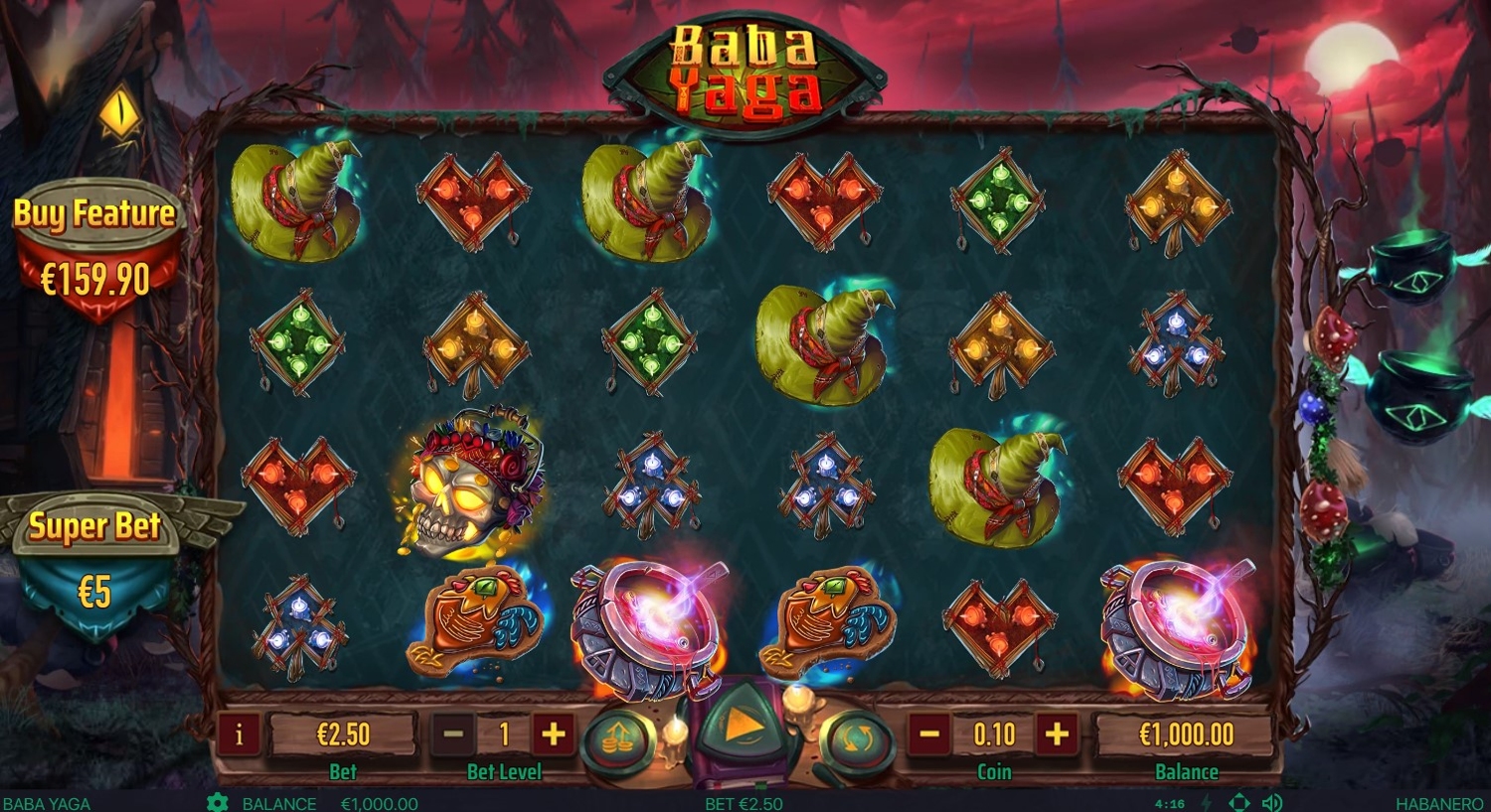 Baba Yaga Slot Gameplay