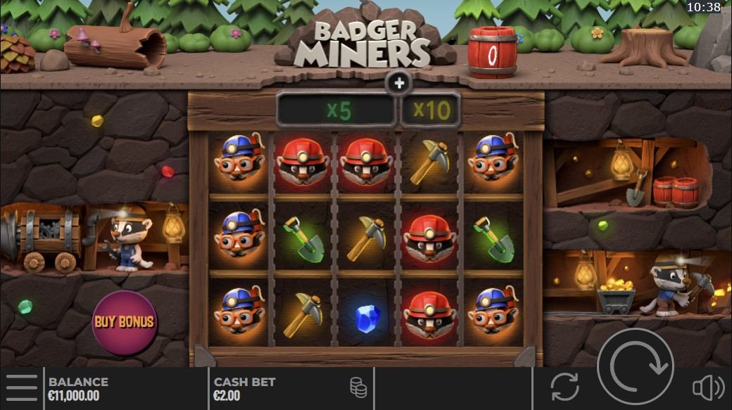 Badger Miners Slot Gameplay