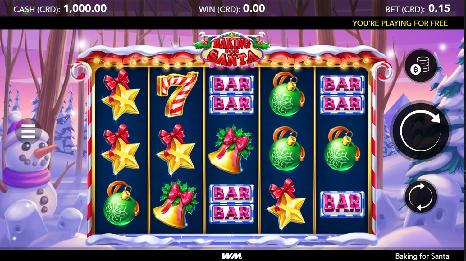 Baking for Santa Slot Gameplay
