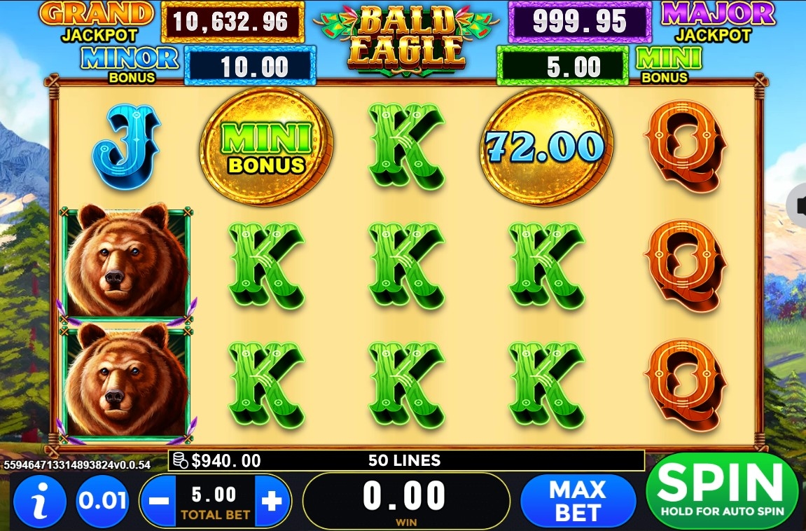 Bald Eagle Slot Gameplay