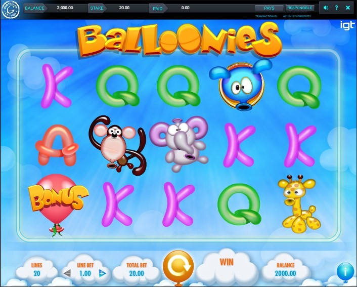 Balloonies Slot Gameplay