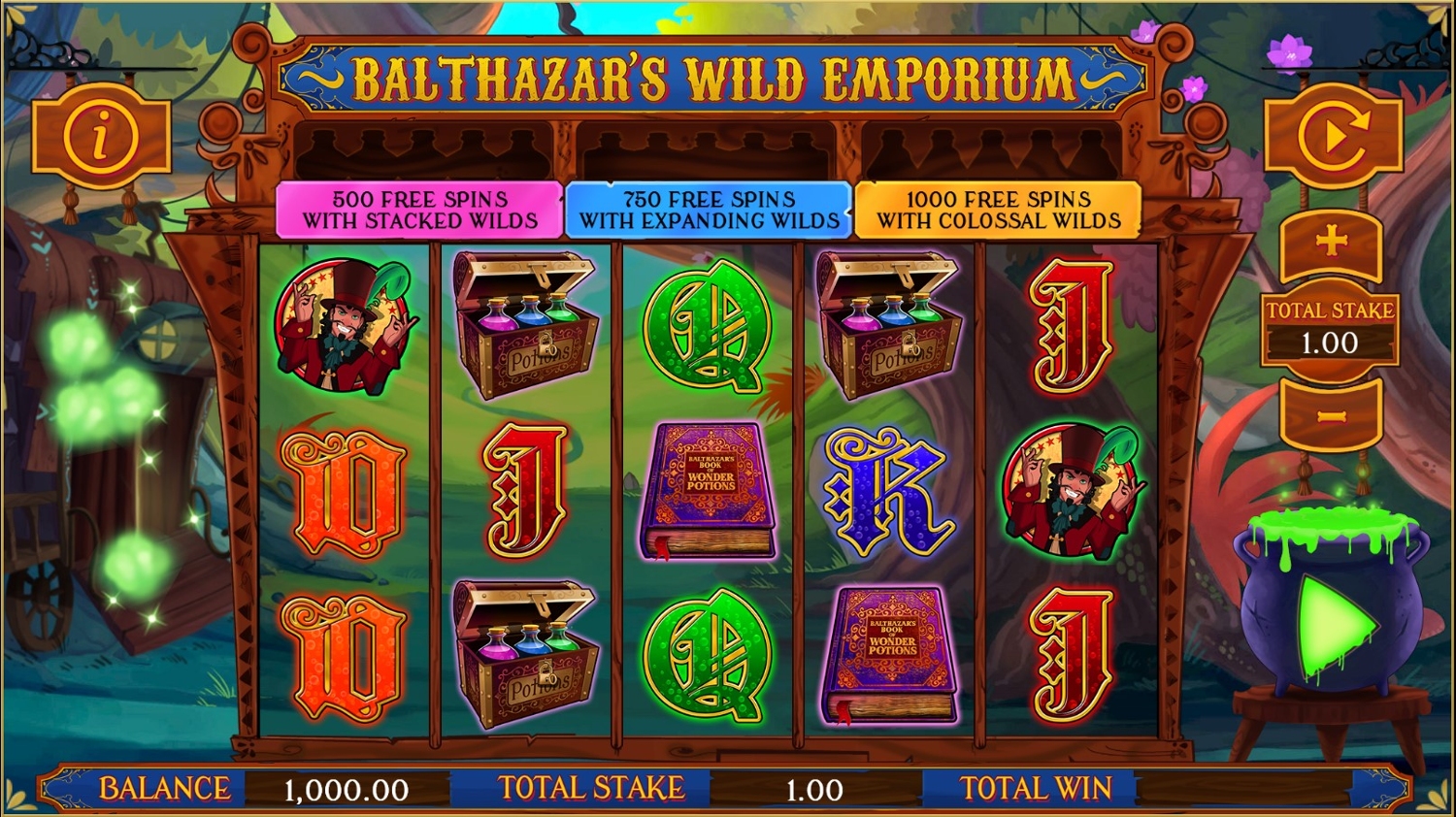 Balthazar's Wild Emporium Slot Gameplay