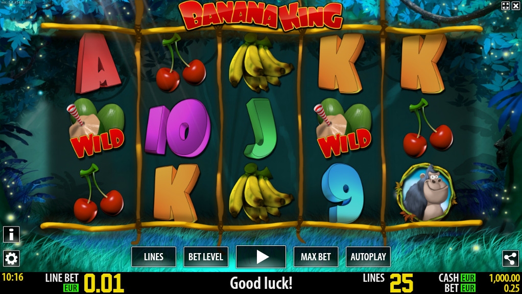 Banana King Slot Gameplay
