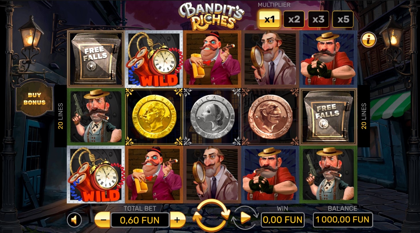 Bandit's Riches Slot Gameplay