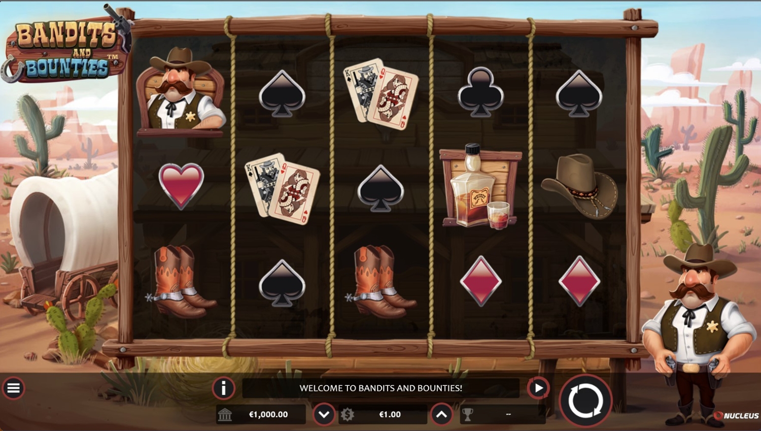 Bandits and Bounties Slot Gameplay