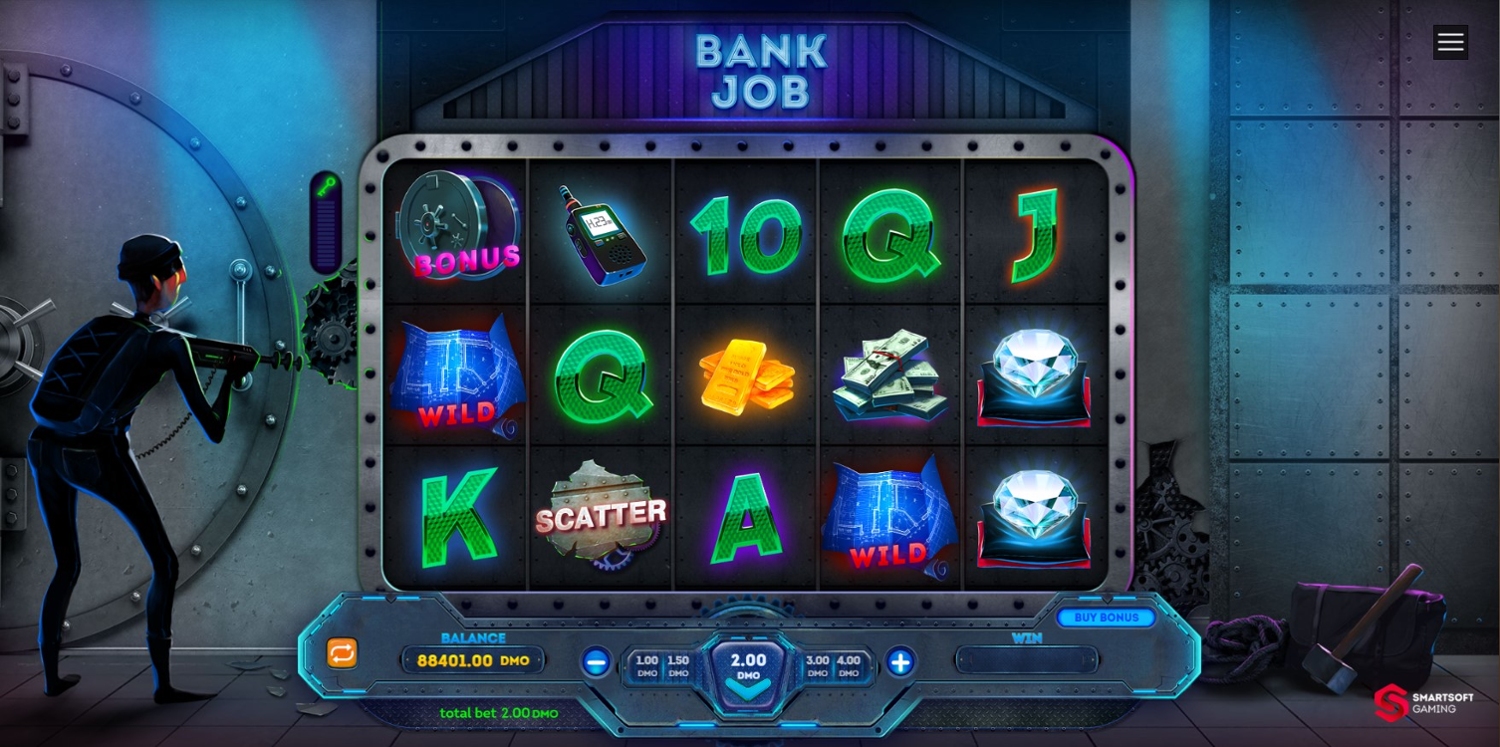 Bank Job Slot Gameplay