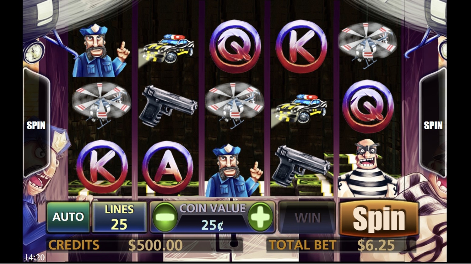 Bank Robbery Slot Gameplay